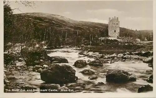Scotland Glen Esk Invermark Castle & River Esk