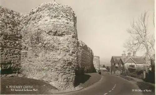 England Pevensey Castle Roman Wall N-E bastion