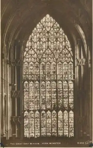 England York Minster - the Great Window detail aspect