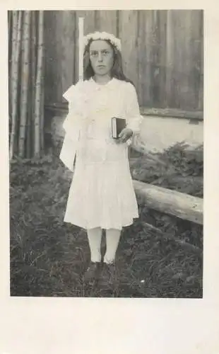 Social history souvenir real photo first communion