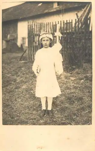 Social history souvenir real photo first communion