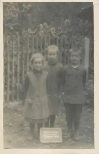 Social history souvenir real photo children smile