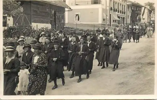 Social history souvenir real photo funeral procession
