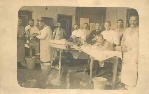 Social history souvenir real photo treatment procedures room medical facility