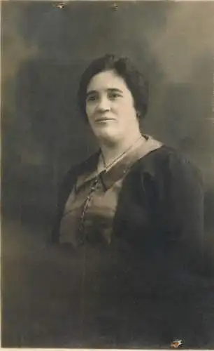 Social history souvenir vintage photo postcard elegant woman