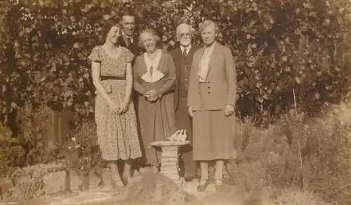 Social history souvenir vintage photo postcard couples in nature