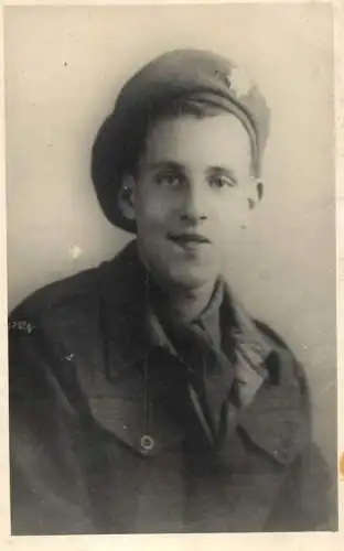Social history souvenir vintage photo postcard soldier uniform military