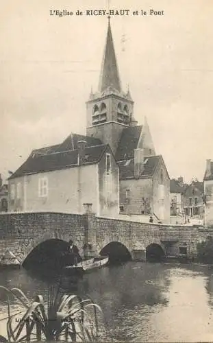 CPA France Les Riceys Haut le pont