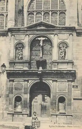 CPA France Troyes eglise St. Nicolas
