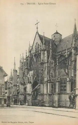 CPA France Troyes eglise St. Urbain
