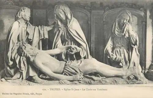 CPA France Troyes eglise St, Jean