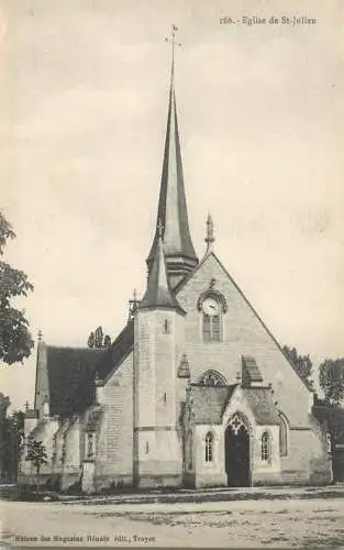 CPA France Troyes eglise de St. Julien