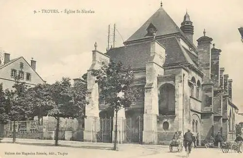 CPA France Troyes eglise St. Nicolas