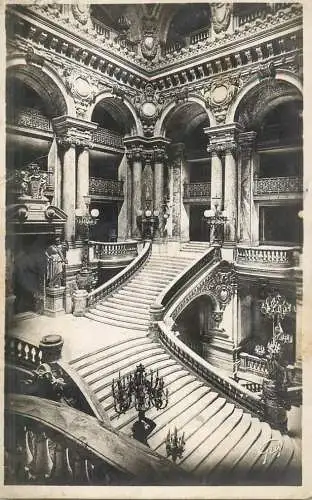 CPA France Paris Grand escalier de l' Opera