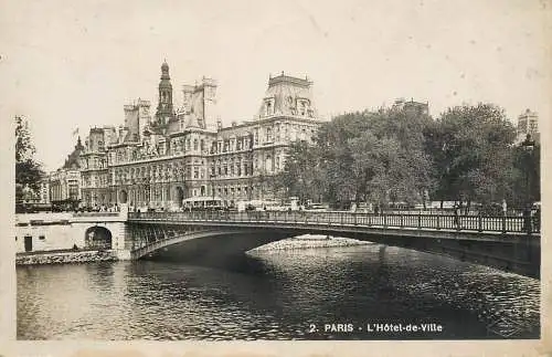 CPA France Paris l'Hotel de VIlle