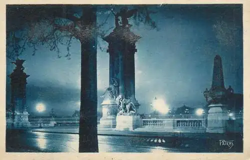 CPA France Paris by night