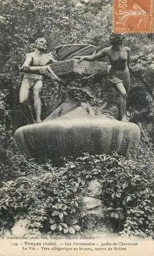 CPA France Troyes jardin de Chevreuse