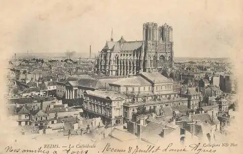 CPA France Reims cathedrale