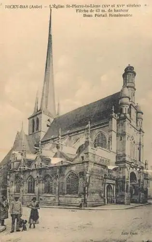 CPA France Les Riceys eglise St. Pierre es Liens