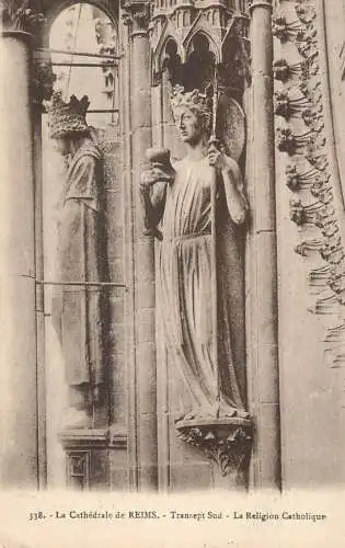 CPA France Reims cathedrale