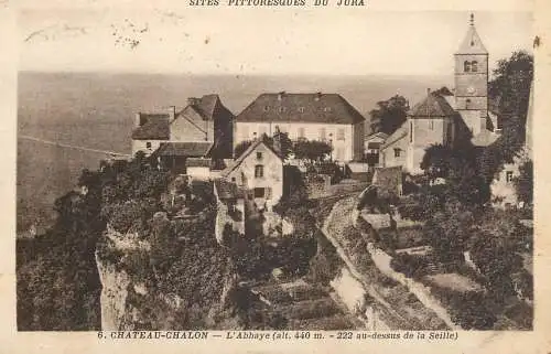 CPA France Chateau Chalon l' abaye