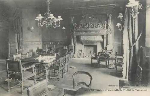 CPA France Troyes grande salle de l' Hotel
