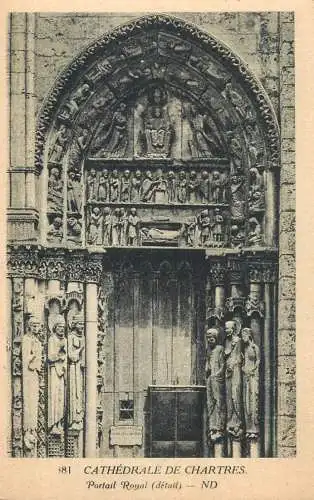 CPA France Chartres cathedrale