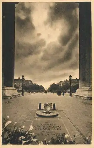 CPA France Paris unknown soldier monument