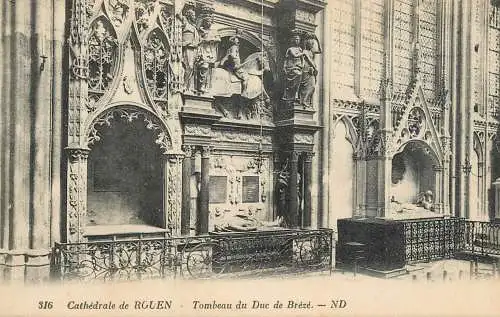 CPA France Rouen cathedrale