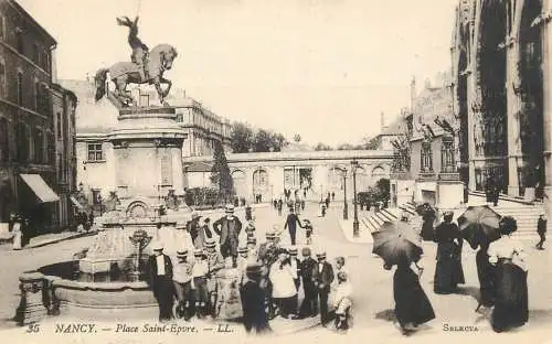 CPA France Nancy Place Saint Epvre
