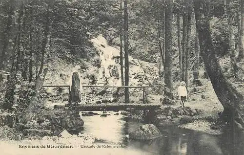 CPA France Gerardmer cascade de Retourneme