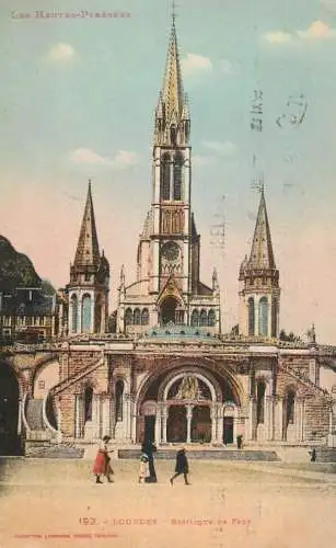 CPA France Lourdes basilique