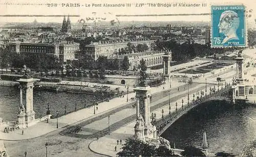 CPA France Paris le pont Alexandre III