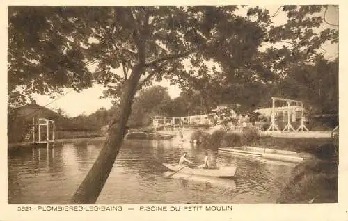 CPA France Plombieres les Bains piscine du petit Moulin