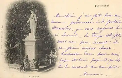 CPA France Plombieres les Bains la vierge