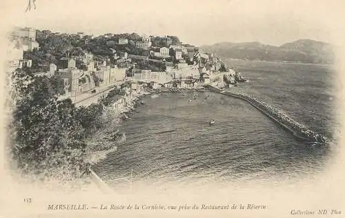CPA France Marseilles la Route de la corniche