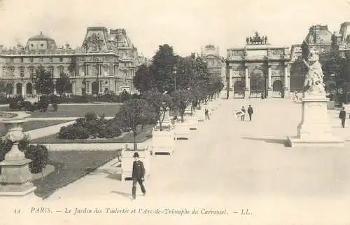 CPA France Paris le jardin des Tuileries