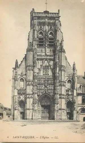 CPA France Saint-Riquier church