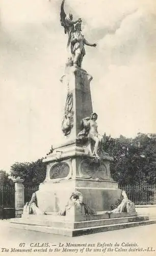 CPA France Calais le monument aux enfants du Calaisis