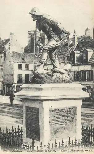 CPA France Calais le monument de Cavet