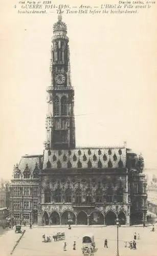 CPA France Arras city hall before WW1 bombardment