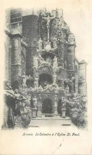 CPA Belgium Anvers le calvaire a l' eglise St. Paul