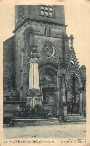 CPA France Neuville sur Ornain church
