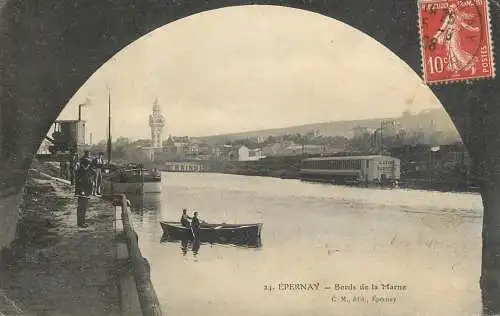 CPA France Épernay bords de la Marne