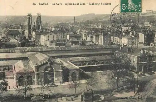 CPA France Nancy la gare