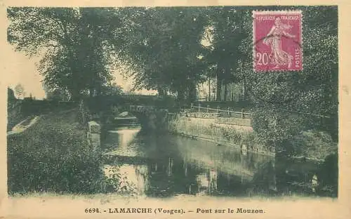 CPA France Lamarche pont sur le Mouzon
