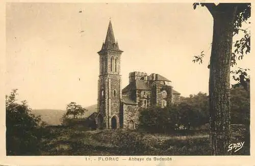 CPA France Florac abbaye de Bedoues