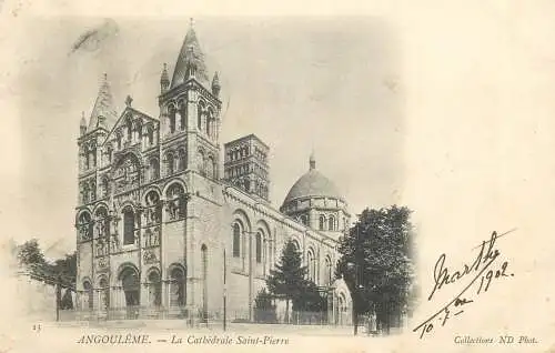 CPA France Angoulême cathedrale Sainte Pierre