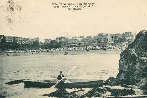 CPA France Dinard la plage