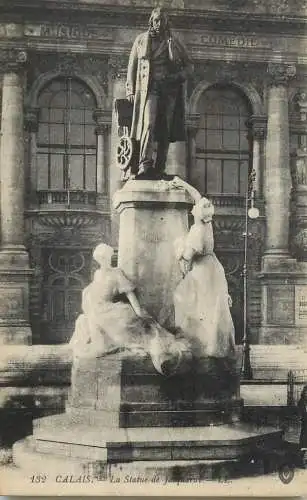 CPA France Calais la statue de Jasquard